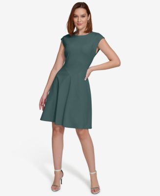 Calvin Klein Womens Short-Sleeve A-Line Dr Sequoia 14