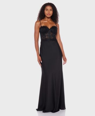 Alex Sophia Juniors Sweetheart Sleeveless Black 12