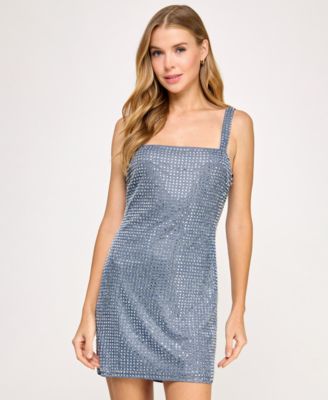 SENI CADE Juniors Embellished Shine Bod Blue M