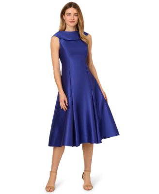 Adrianna Papell Womens Boat Neck Sleeveless F Neptune 14