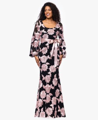 Betsy Adam Womens Soutache Long-Sleeve L BlackRose 10