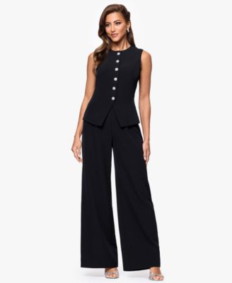 XSCAPE Womens Scuba Crepe Sleeveless Black 16