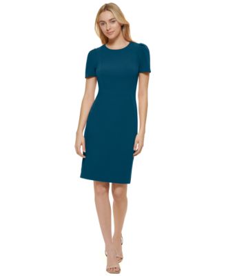 Calvin Klein Womens Short-Sleeve Scuba She Boysenberry 2