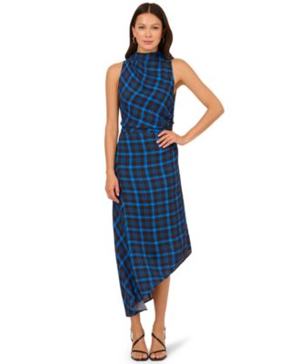 Adrianna Womens Sleeveless Cowlneck Mi Blue 6