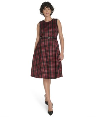 Tommy Hilfiger Tommy Hilfiger Womens Sleevel Scarlet Multi 10