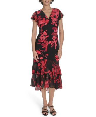 Tommy Hilfiger Tommy Hilfiger Womens Flutter Deep Scarlet Multi 14