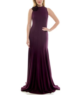 Taylor Taylor Womens Mock Neck Cockt Grape 6