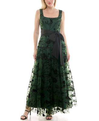 Taylor Taylor Womens Scoop Neck A-Li Leaf green black 4