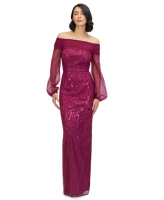 JS Collections Womens Savannah Embellished O Berry 12