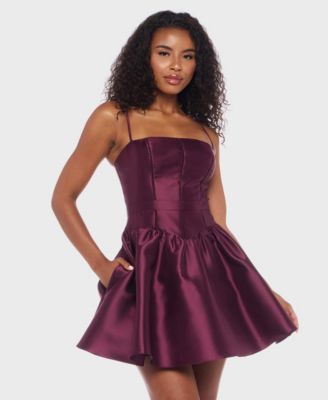 Alex Sophia Juniors Sleeveless Short Dres New Plum 910