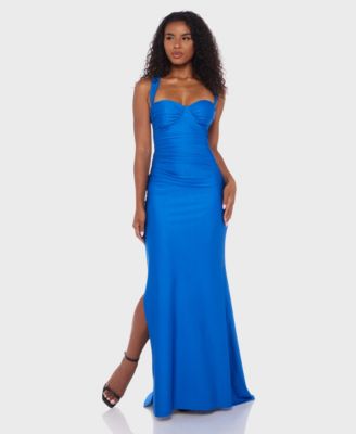 B Darlin Juniors Wide Strap Bustier Sl Royal 1112