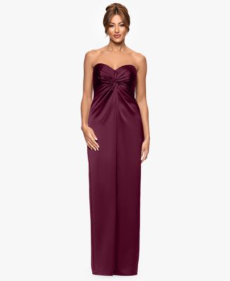 XSCAPE Womens Sleeveless Maxi Dress Wine 8