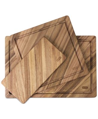 Dexas 3-Piece Acacia Diagonal Grain Acacia