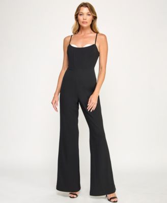 SENI CADE Juniors Scuba Crepe Contrast BLACK XS