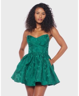 Alex Sophia Juniors Strapless Scoop Neck HUNTER 78