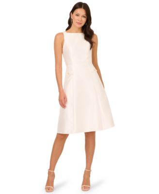 Adrianna Papell Womens Sleeveless Button Mika Ivory 12