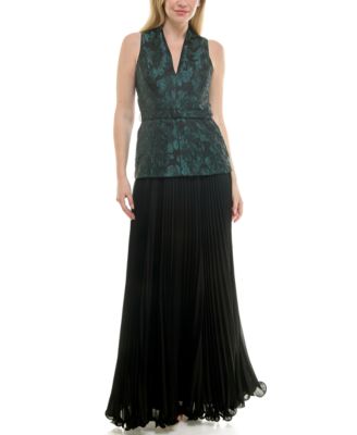 Taylor Womens V-Neck Pleat Detail Dr Black Hunter 16