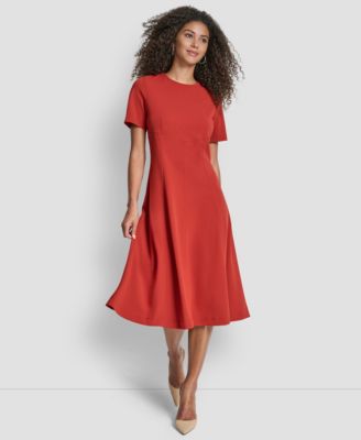 DKNY DKNY Womens Short Sleeve Jewe Cinnamon 2