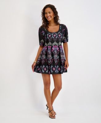 kensie Womens Black multi 10