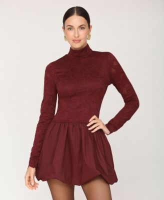Avec Les Filles Womens Burgundy 12