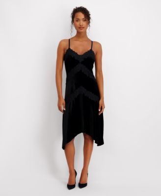 Siena Womens Sleeveless V-Neck Dres Black 16