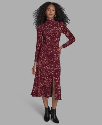 BCBG Womens Crimson Velvet Multi 4