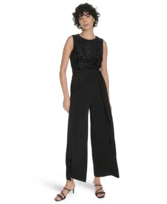 Tommy Hilfiger Womens Burnout Sleeveless Jum Black 14