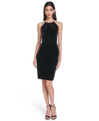 Eliza J Womens Social Halter Neck Dre Black 14