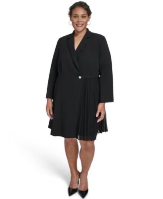 Vince Camuto Plus Size Fit and Flare Blazer Black 18W