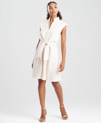 Natori Womens Pebbled Sleeveless Dre Sandstone 6