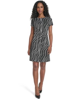 Tommy Hilfiger Womens Cascade Jacquard Patte Black 10