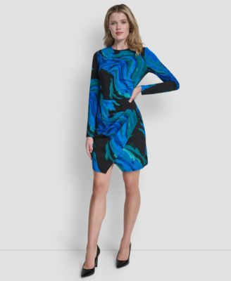 DKNY DKNY Womens Long Sleeve Jewel Black Multi 16