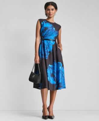 DKNY DKNY Womens Sleeveless Jewel Reflection Floral 6