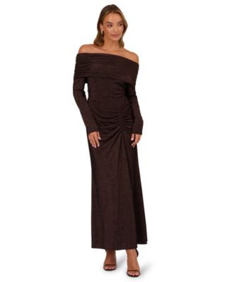Adrianna Adrianna Papell Womens Off-Th Chocolate 8