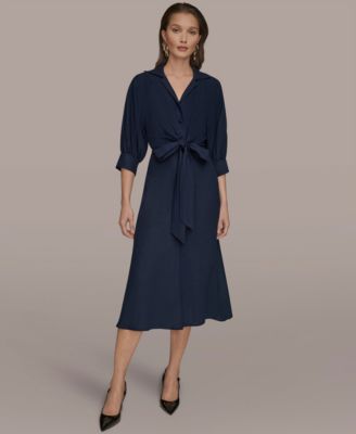Donna Karan New York Womens Collared 34-Sleeve Mi Nightfall 4