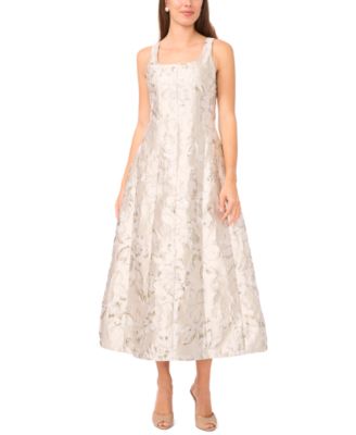 MSK Womens Sleeveless Square Neck Ivory L