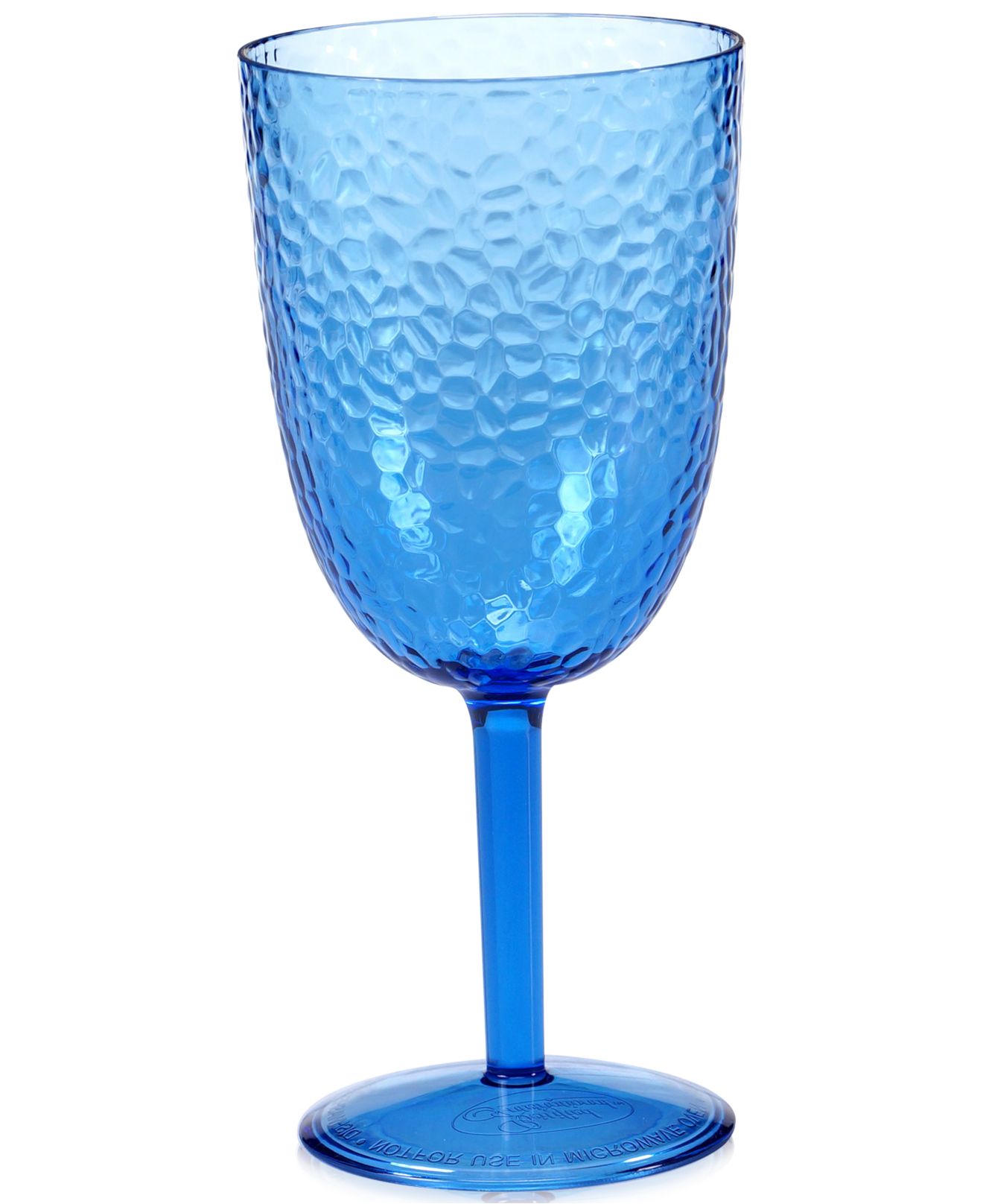Certified International Cobalt Blue Acrylic Goblet