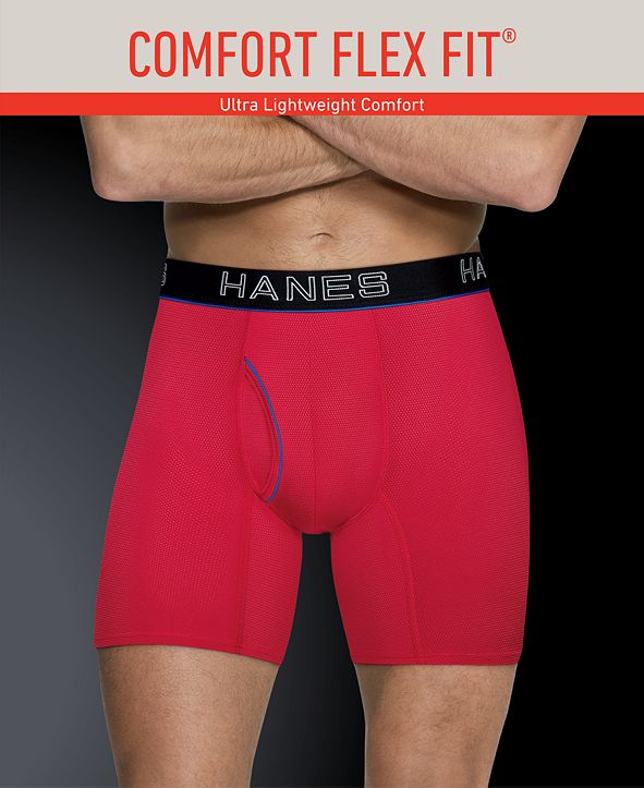 Hanes Mens 4 Pk Platinum Comfort Flex Fit® Boxer Briefs And Reviews