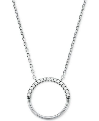 michael kors rose gold circle necklace