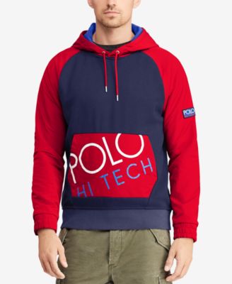 polo hi tech fleece hoodie