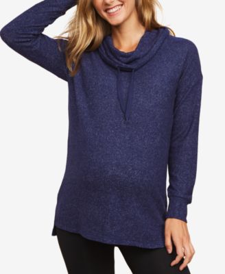 maternity cowl neck sweatshirt