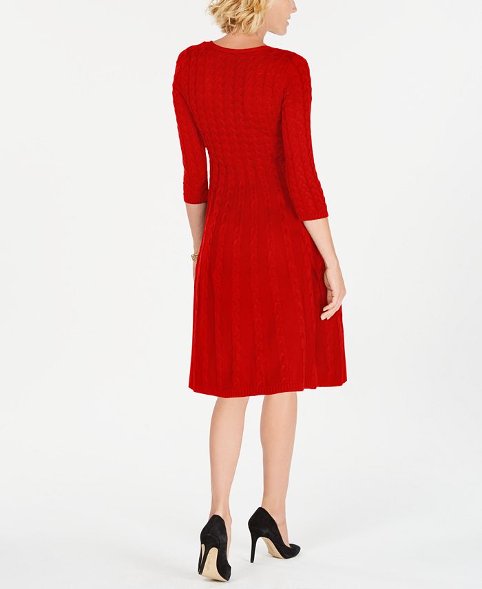 jessica howard cable knit sweater dress
