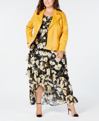 plus size maxi dress with jacket