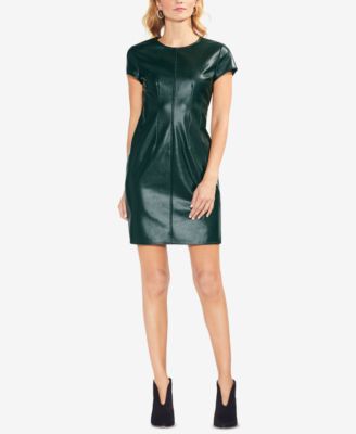 leather sheath dress