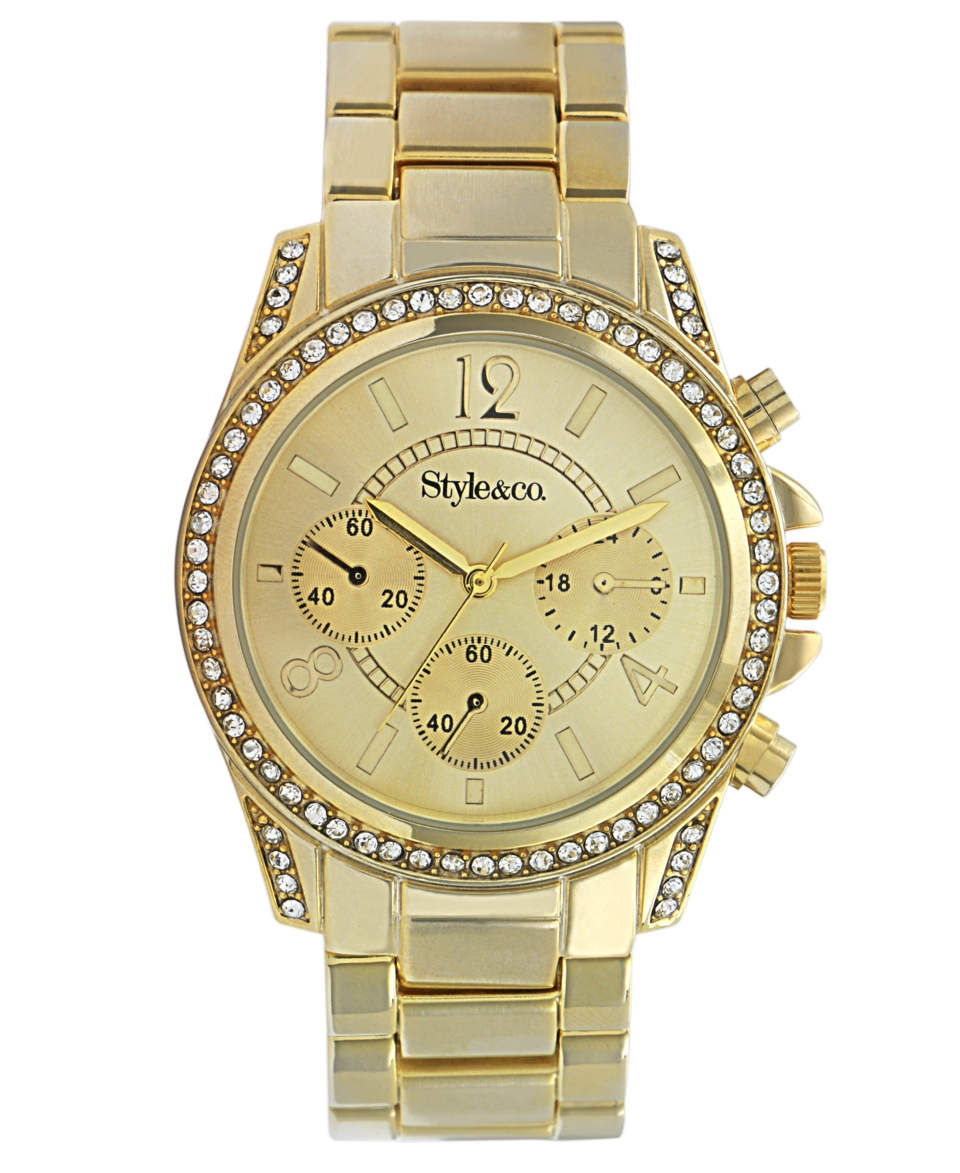 Style&co. Watch, Womens Gold Tone Mixed Metal Bracelet SC1283   Watches   Jewelry & Watches