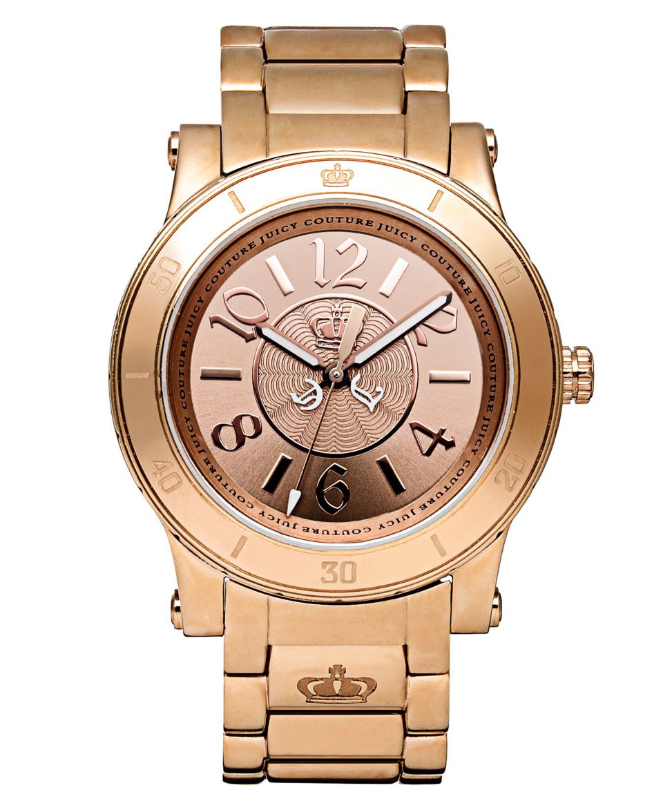 Juicy Couture Watch, Womens Rich Girl Rose Gold Tone Bracelet 41mm