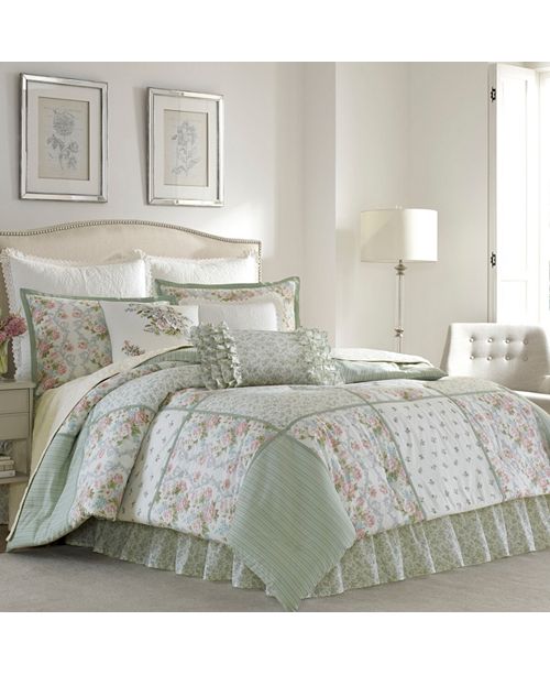 Laura Ashley King Harper Green Comforter Set Reviews Comforters Fashion Bed Bath Macy S