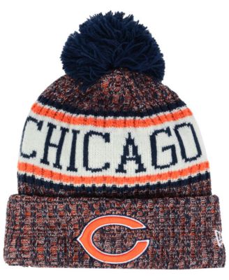 Youth New Era Black Pop Core Classic Cuffed Chicago Bears Knit Hat