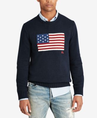 ralph lauren men's american flag sweater