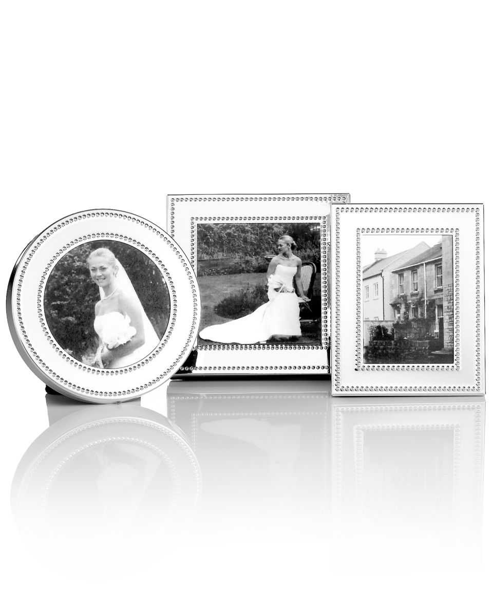 Martha Stewart Collection Picture Frames, Silver Bead Collection